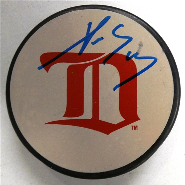 Pavel Datsyuk Autographed Red Wings Puck