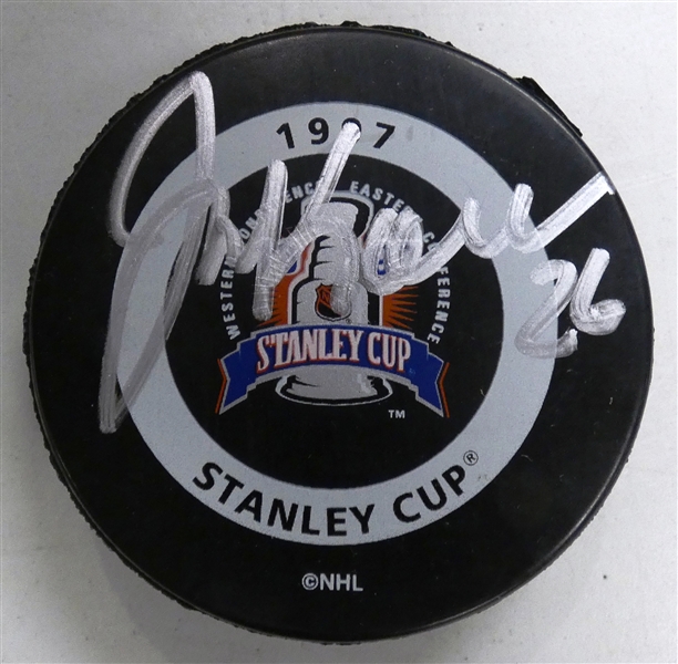 Joe Kocur Autographed 1997 Stanley Cup Puck