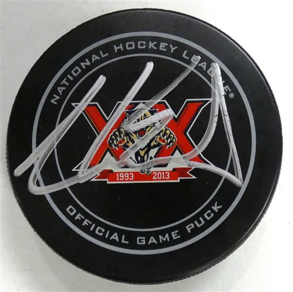 Aaron Ekblad Autographed Panthers Puck