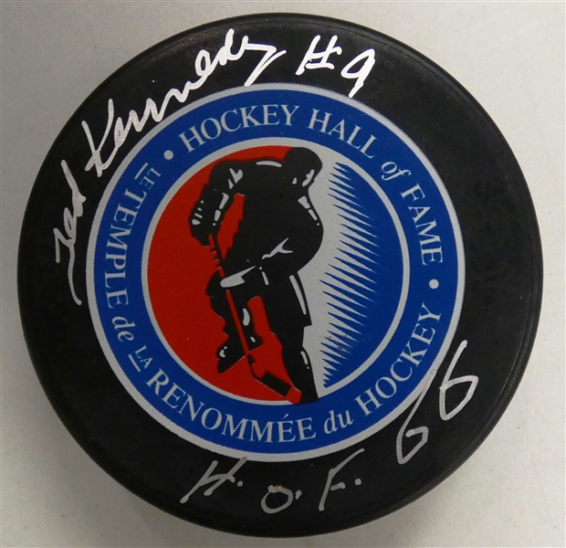 Ted Kennedy Autographed Puck