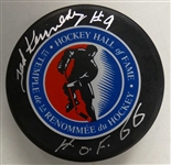 Ted Kennedy Autographed Puck