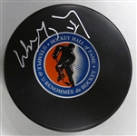 Wayne Gretzky Autographed Hall of Fame Puck