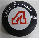 Dan Bouchard Autographed Flames Puck