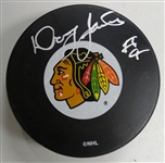 Doug Jarrett Autographed Blackhawks Puck