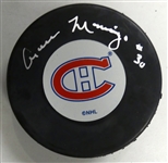 Cesare Maniago Autographed Canadiens Puck