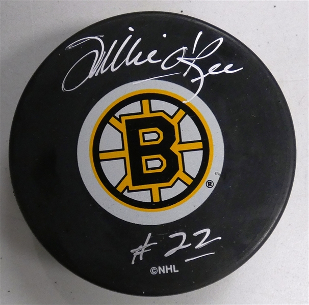 Willie ORee Autographed Bruins Puck