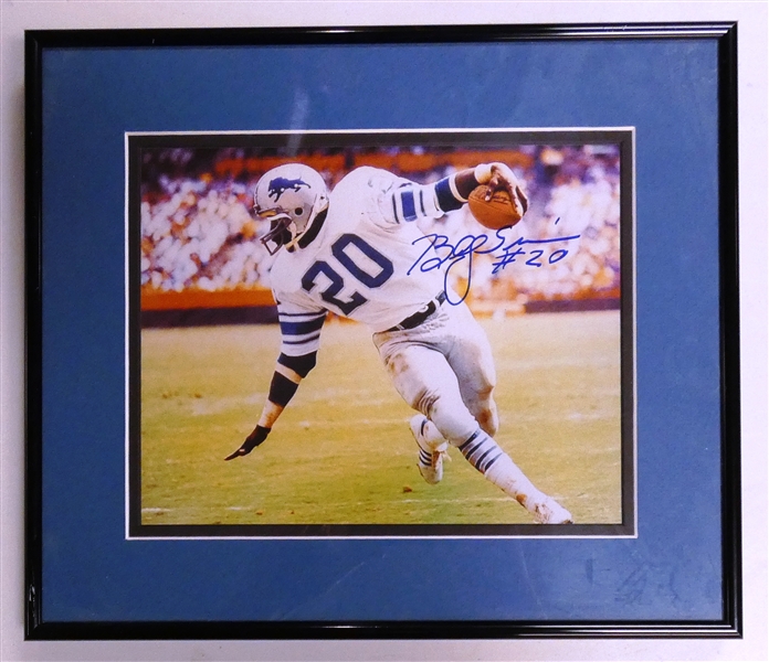 Billy Sims Autographed Framed 8x10