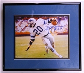 Billy Sims Autographed Framed 8x10