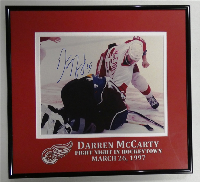 Darren McCarty Autographed Framed 8x10