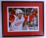 Jiri Hudler Autographed Framed 8x10