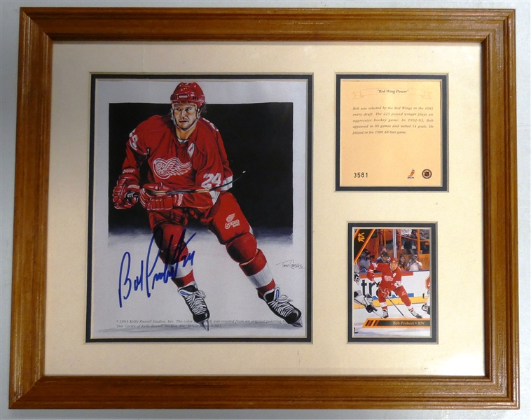 Bob Probert Autographed 8x10 Collage