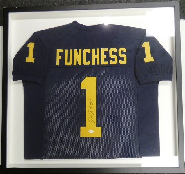 Devin Funchess Autographed Framed Jersey (Pick up only)