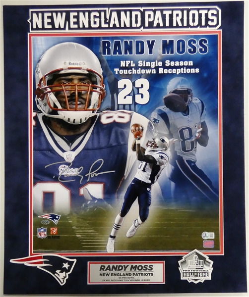 Randy Moss Autographed Matted 16x20