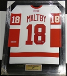 Kirk Maltby Autographed Framed Jersey (Pick up only)