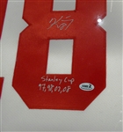 Kirk Maltby Autographed Framed Jersey (Pick up only)