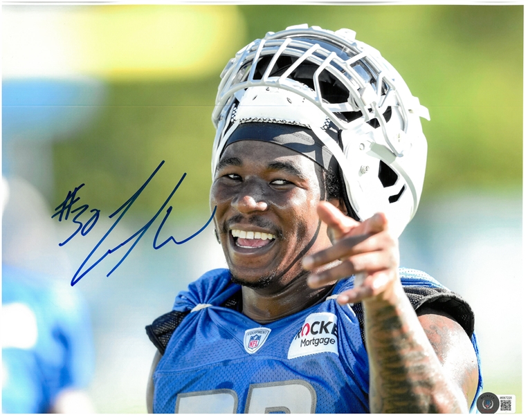 Jamaal Williams Autographed 11x14