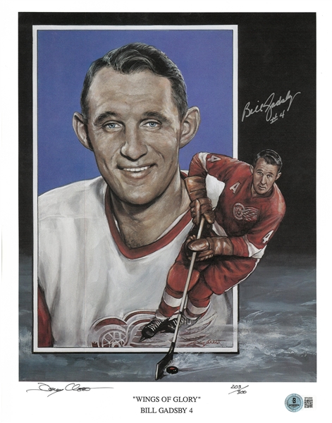 Bill Gadsby Autographed 11x14 Litho
