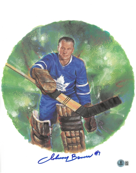 Johnny Bower Autographed 11x14