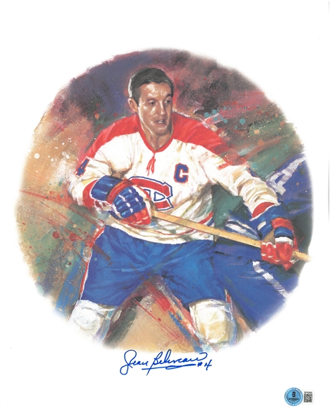 Jean Beliveau Autographed 11x14