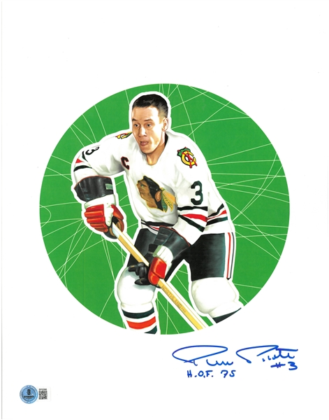 Pierre Pilote Autographed 11x14