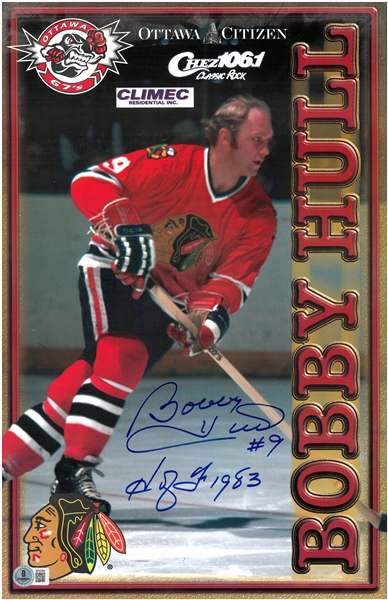 Bobby Hull Autographed 11x17