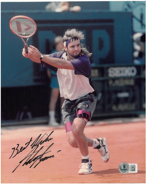 Andre Agassi Autographed 8x10