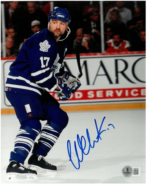 Wendel Clark Autographed 8x10