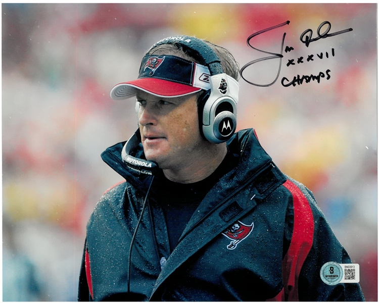 Jon Gruden Autographed 8x10