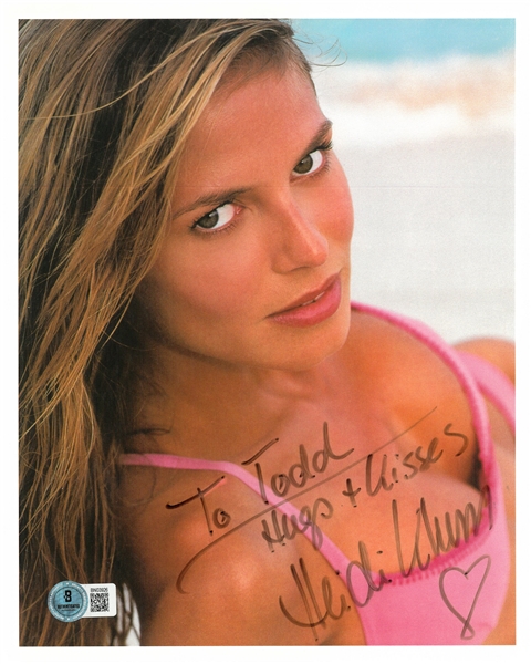 Heidi Klum Autographed 8x10