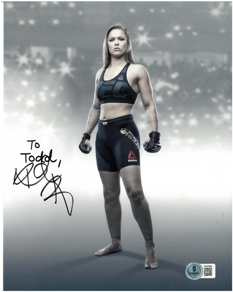 Ronda Rousey Autographed 8x10