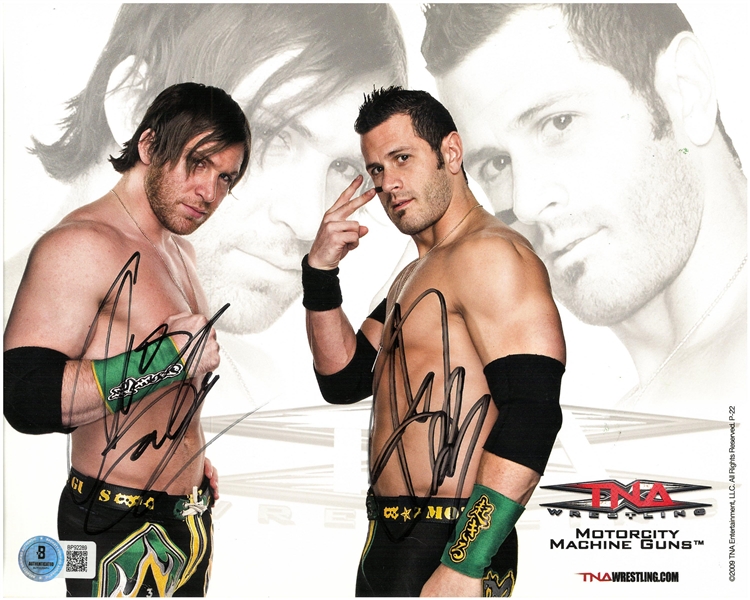 Alex Shelley & Chris Sabin Autographed 8x10