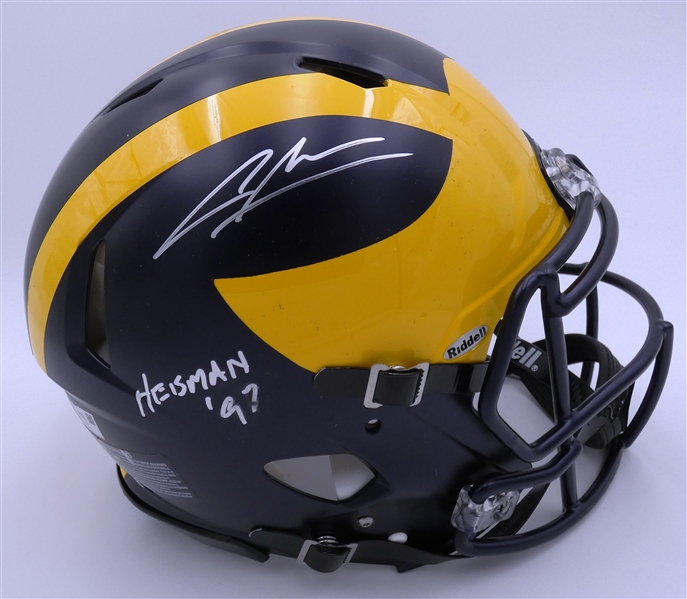 Charles Woodson Autographed Michigan Authentic Full Size Helmet w/ Heisman