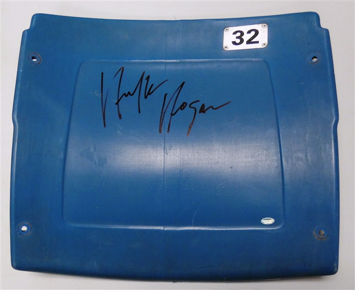 Hulk Hogan Autographed Silverdome Seatback (WrestleMania 3)