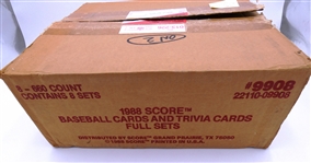 1988 Score Baseball Factory Set Case (8 Sets)