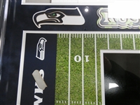 Russell Wilson Autographed Framed Jersey & 11x14 (Pick up only)