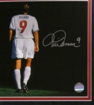 Mia Hamm Autographed Framed Jersey & Photo (Pick up only)