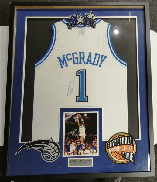 Tracy McGrady Autographed Framed Jersey & 8x10