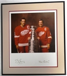 Steve Yzerman & Ted Lindsay Autographed 16x20 Framed