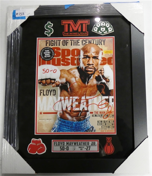 Floyd Mayweather Autographed Framed 11x14