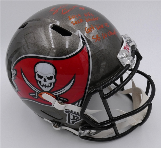 Shaquil Barrett Autographed Buccaneers Full Size Replica Helmet