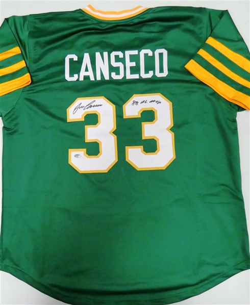 Jose Canseco Autographed Custom Jersey