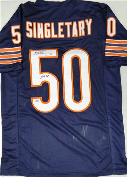 Mike Singletary Autographed Custom Jersey