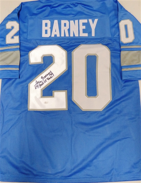 Lem Barney Autographed Custom Jersey