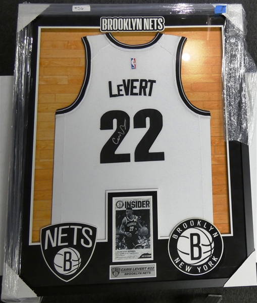 Caris Levert Autographed Framed Jersey (Pick up only)