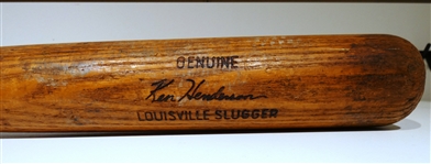 Ken Henderson Game Used Bat