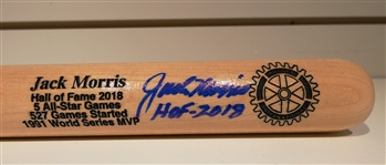 Jack Morris Autographed Mini Bat