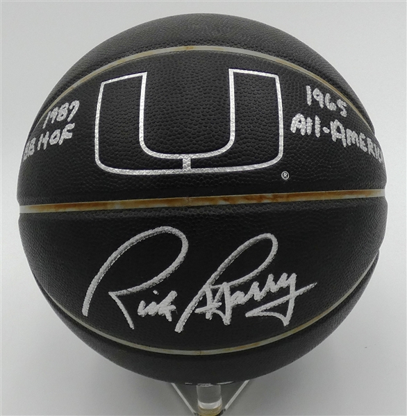 Rick Barry Autographed Basketball