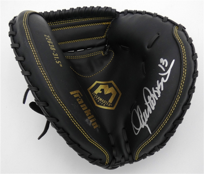 Lance Parrish Autographed Catchers Mitt