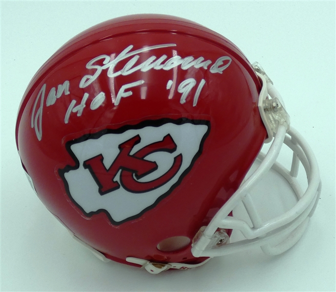 Jan Stenerud Autographed Chiefs Mini Helmet