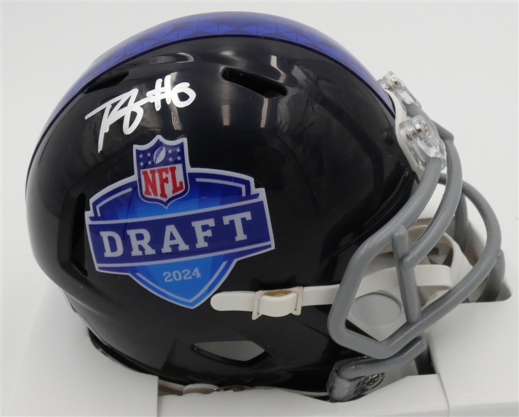 Terrion Arnold Autographed NFL Draft Mini Helmet